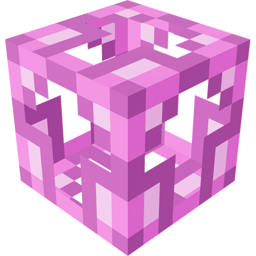 Patterned Magenta Glass